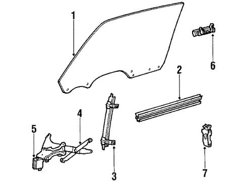1985 Pontiac Bonneville Regulator, Driver Side Diagram for 20009425