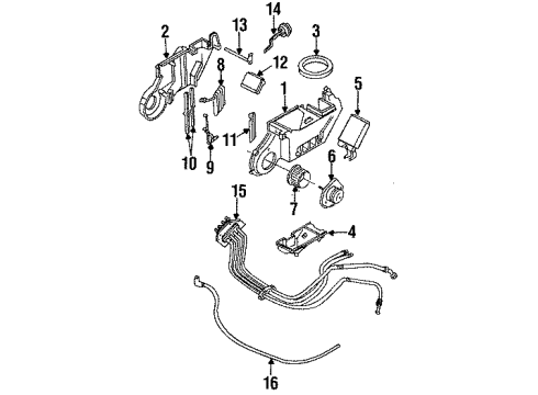 1995 Chevy Lumina APV Outlet Tube Diagram for 24503165