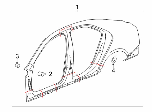 2016 Cadillac CTS Uniside Diagram