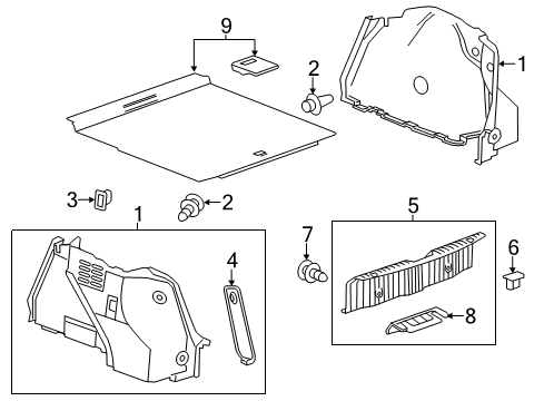 2017 Buick Verano Interior Trim - Rear Body Diagram 2 - Thumbnail