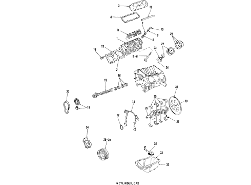 1990 Buick Electra Engine & Trans Mounting Diagram