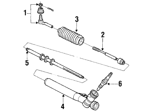 1989 Buick Reatta Pressure Hose, Driver Side Diagram for 26021112