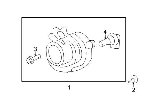 2010 Cadillac CTS Chassis Electrical - Fog Lamps Diagram
