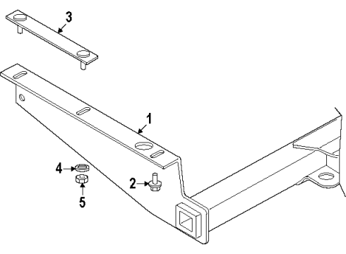 2000 Cadillac Escalade Trailer Hitch Components Diagram