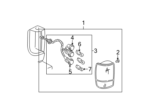 1996 GMC Jimmy Combination Lamps Diagram