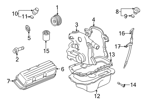 2004 Pontiac Grand Prix Fuel Filter Diagram for 10337405