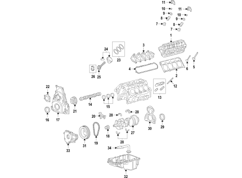 2021 Chevy Tahoe Engine Parts & Mounts, Timing, Lubrication System Diagram 4 - Thumbnail