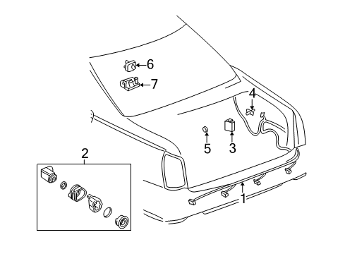 2000 Cadillac Seville Electrical Components Diagram 3 - Thumbnail