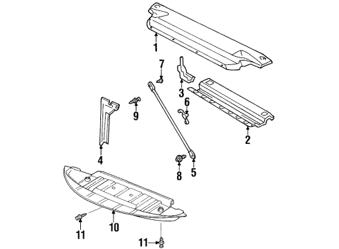 1997 Buick Riviera Radiator Support Diagram