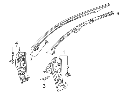 2018 Chevy Equinox Hinge Pillar Diagram