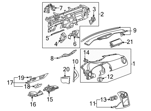2007 Pontiac G6 Instrument Panel Diagram