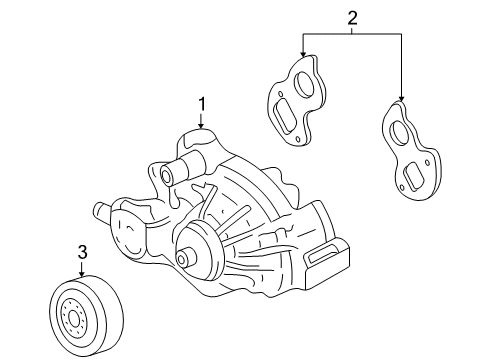 2012 GMC Sierra 2500 HD Water Pump Diagram