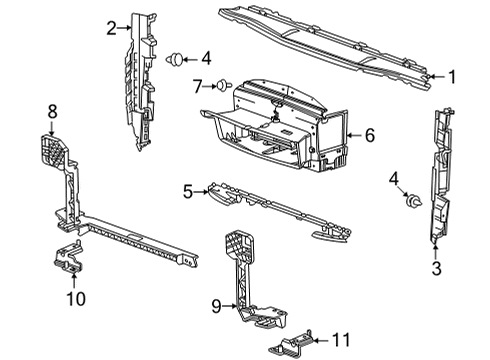 2022 GMC Yukon XL Splash Shields Diagram 2 - Thumbnail