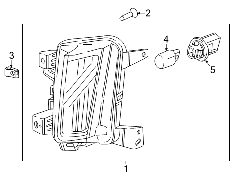 2018 Cadillac XT5 Signal Lamps Diagram
