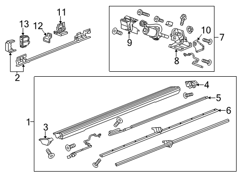 2017 GMC Yukon Front Bracket Shield, Passenger Side Diagram for 15932168