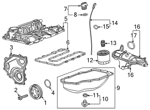 2023 Chevy Trailblazer Engine Parts Diagram