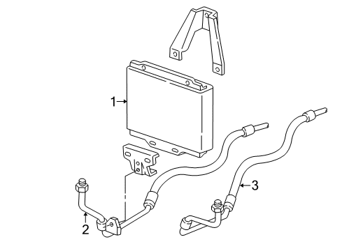 2000 GMC C2500 Oil Cooler Diagram 3 - Thumbnail