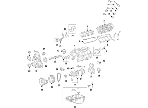 2021 GMC Yukon XL Camshaft Diagram for 12664912