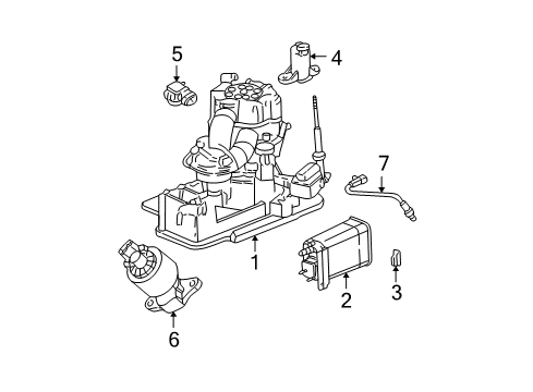 2004 Cadillac Escalade EXT Emission Components Diagram