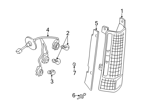 1997 Chevy Express 2500 Tail Lamps Diagram