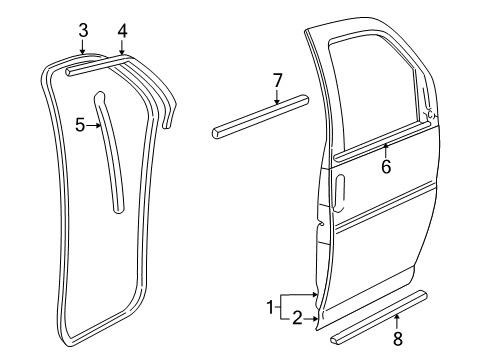 1997 Chevy Express 2500 Front Door Diagram