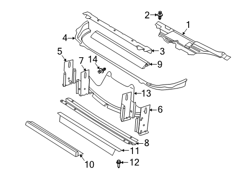 2002 Chevy Cavalier Radiator Support Diagram