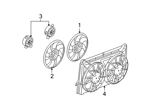 2007 Cadillac Escalade EXT Cooling System, Radiator, Water Pump, Cooling Fan Diagram