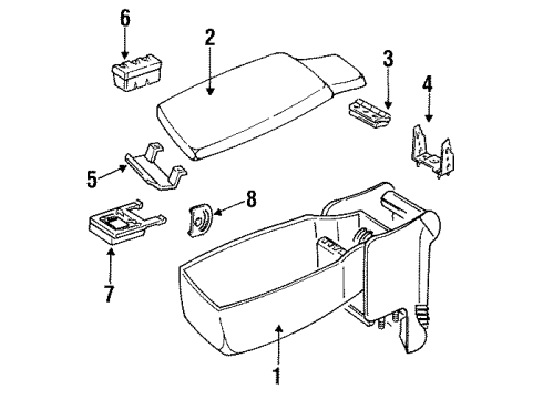 1993 Oldsmobile 98 Latch, Front Diagram for 12505581