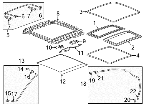 2017 Buick LaCrosse Sunroof Diagram