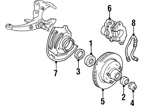 1987 Chevy Camaro Front Brakes Diagram