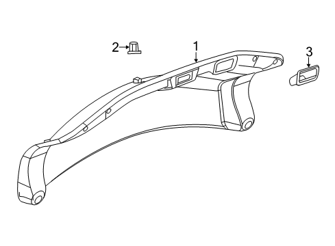 2014 Cadillac XTS Interior Trim - Trunk Lid Diagram