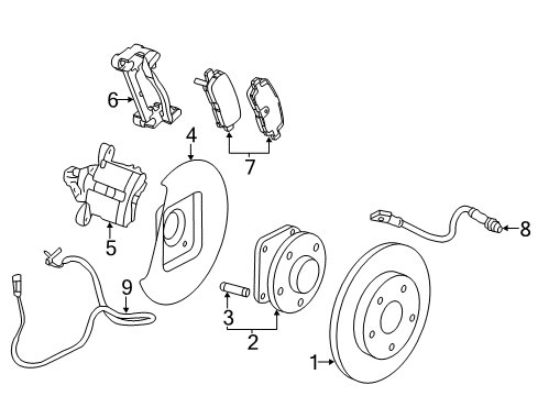 2014 Cadillac XTS Control Module Diagram for 22932476