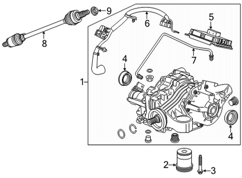 2023 Buick Envision Differential Assembly Diagram for 84929902