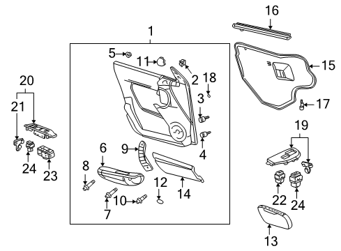 2005 Pontiac Aztek Mirrors Diagram