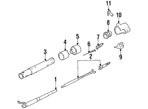 1986 Chevy C30 Ignition Lock Diagram