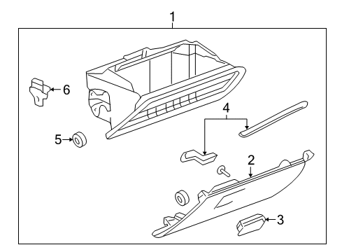 2010 GMC Terrain Glove Box Diagram