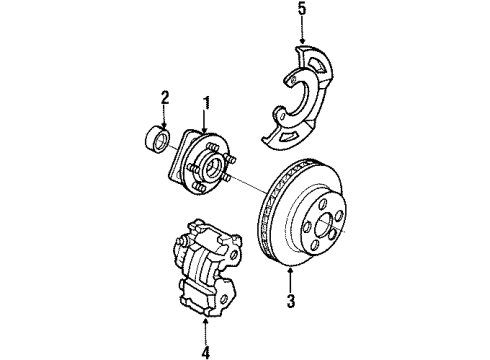 1990 Chevy Lumina APV Front Brakes Diagram
