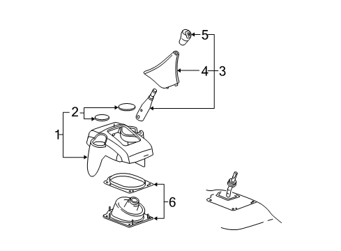 2011 GMC Canyon Gear Shift Control Diagram 2 - Thumbnail