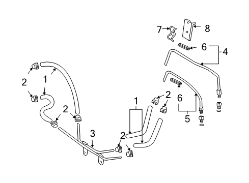 2005 Pontiac Vibe Outlet Pipe Diagram for 88969164