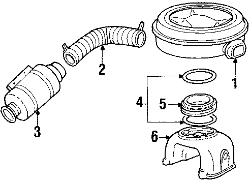 1984 Cadillac DeVille Air Inlet Diagram