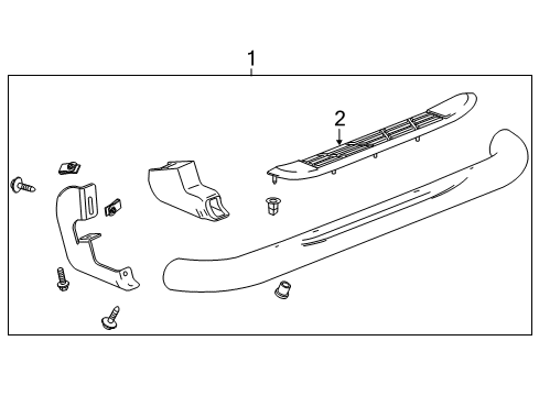 2013 GMC Sierra 1500 Running Board Diagram 6 - Thumbnail