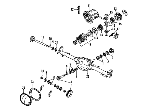 2005 Chevy Colorado Differential Case Diagram for 12479123
