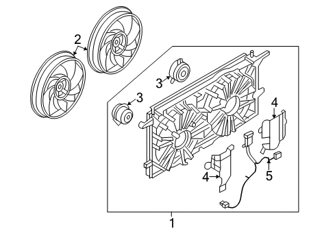 2007 Saturn Relay Cooling System, Radiator, Water Pump, Cooling Fan Diagram 2 - Thumbnail