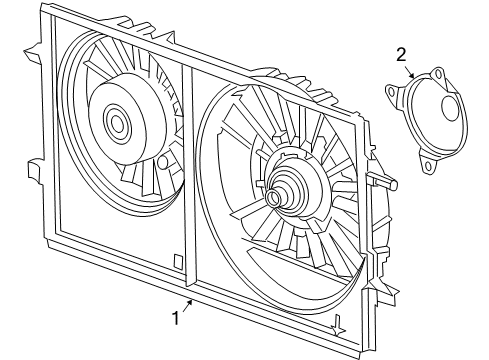 2007 Pontiac G6 Cooling System, Radiator, Water Pump, Cooling Fan Diagram 7 - Thumbnail