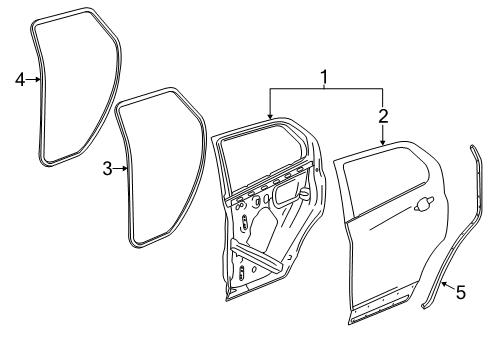 2016 Buick Encore Rear Door Diagram