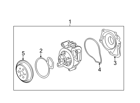 2010 GMC Terrain Water Pump - Cooling System Diagram