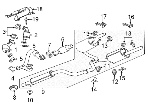 2012 Chevy Impala Exhaust Components Diagram