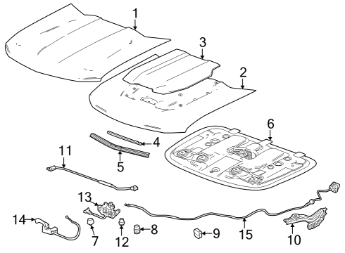 2023 Chevy Colorado Lock Diagram for 85138465