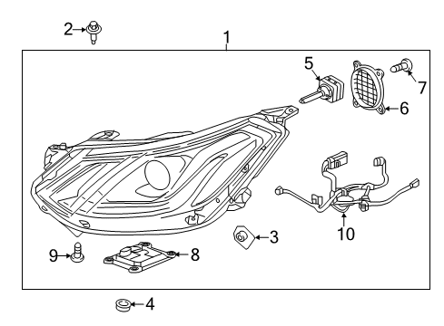 2019 Chevy Bolt EV Headlamps Diagram