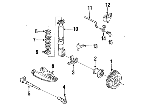 1991 Buick Park Avenue Rear Brakes Diagram